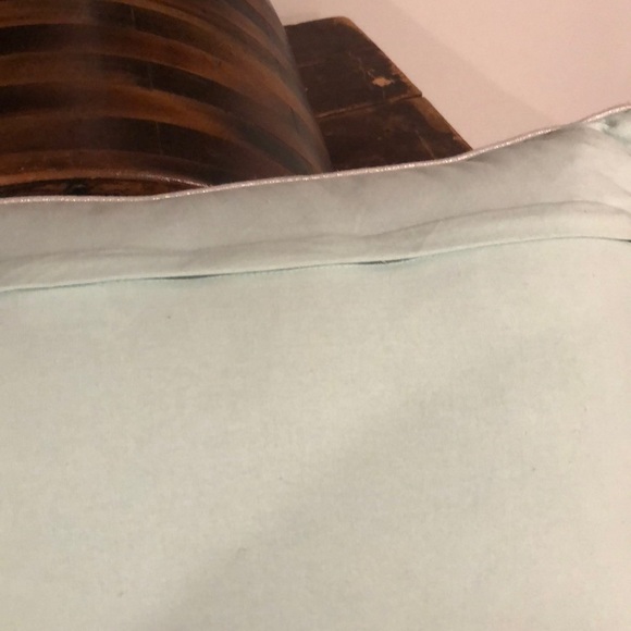 Made in India mint bunny sequenced pillow 24”x15” - Picture 6 of 7